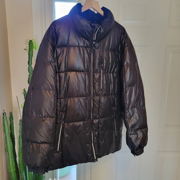 Calvin Klein Puffer Heavyweight Black Zip-Up Jacket With Pockets, Size XXL Mens - Picture 2 of 10